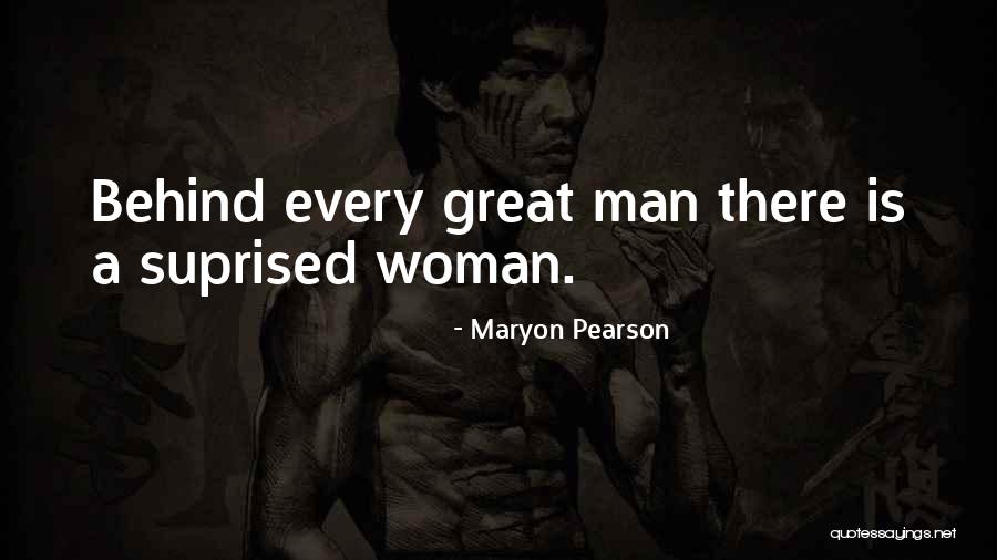 A Great Woman Quotes By Maryon Pearson