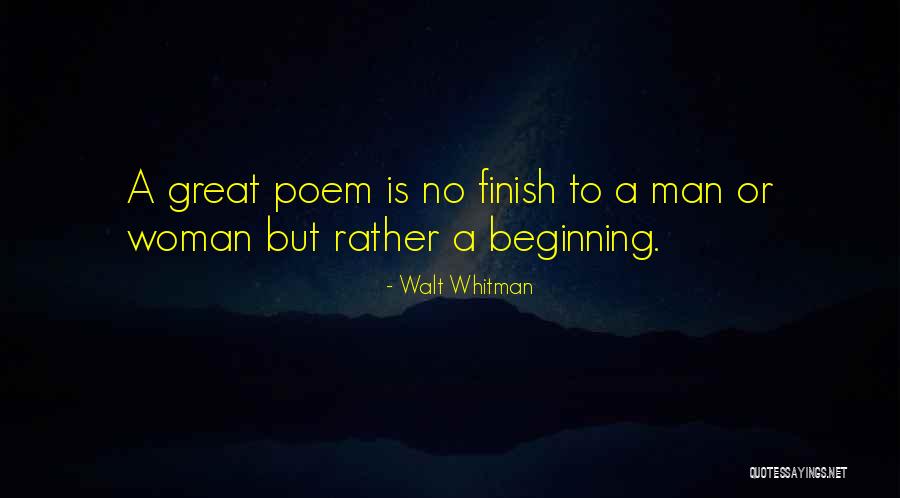 A Great Woman Quotes By Walt Whitman