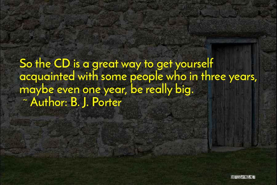 A Great Year Quotes By B. J. Porter