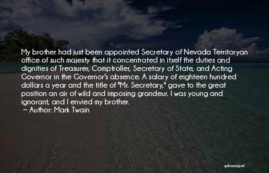 A Great Year Quotes By Mark Twain