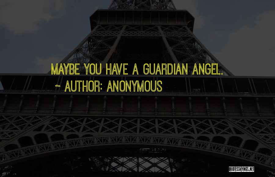 A Guardian Angel Quotes By Anonymous