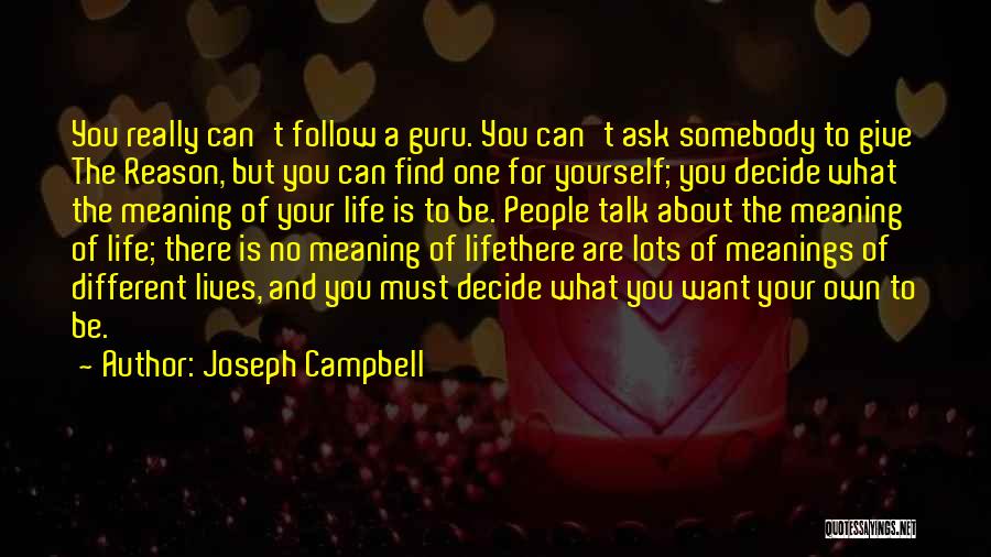 A Guru Quotes By Joseph Campbell