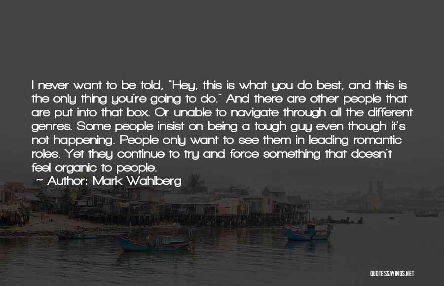 A Guy Leading You On Quotes By Mark Wahlberg