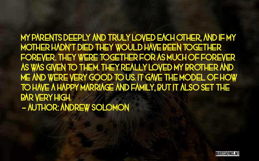 A Happy Marriage Quotes By Andrew Solomon