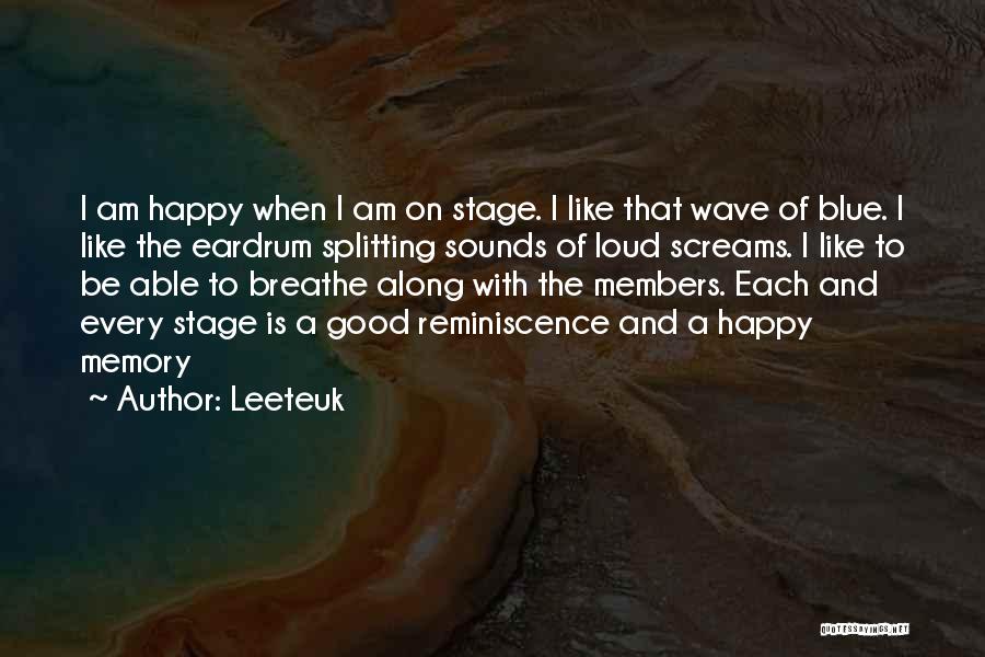 A Happy Memory Quotes By Leeteuk