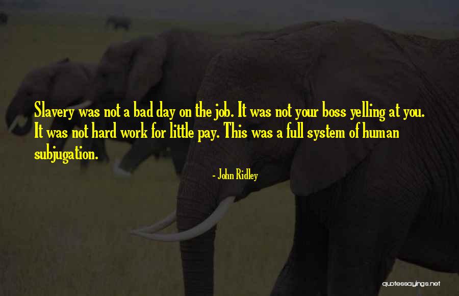 A Hard Day At Work Quotes By John Ridley