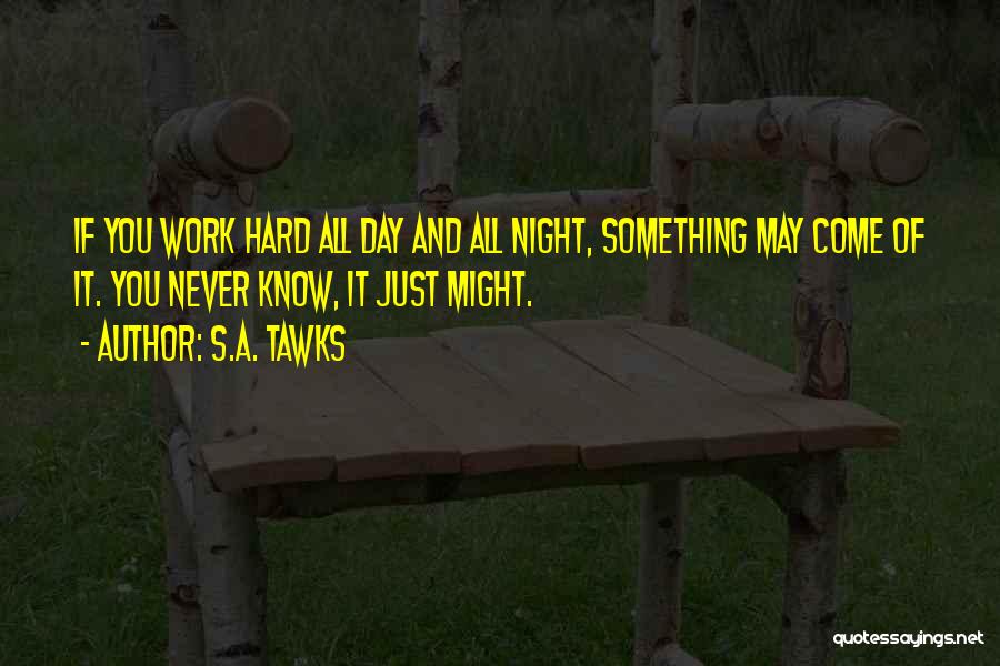 A Hard Day's Work Quotes By S.A. Tawks