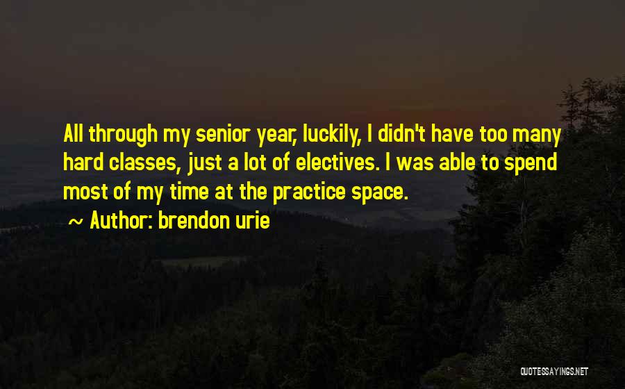 A Hard Year Quotes By Brendon Urie