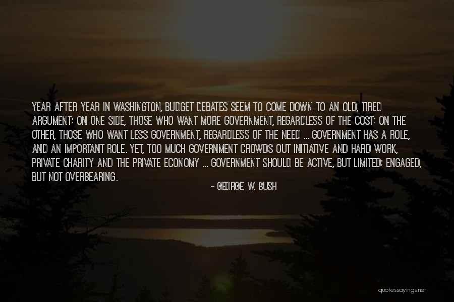 A Hard Year Quotes By George W. Bush