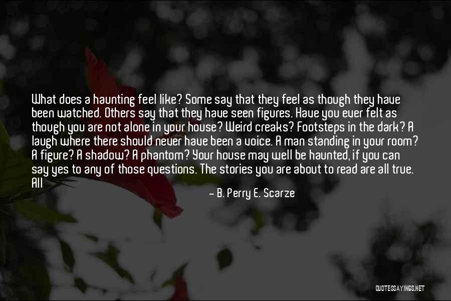 A Haunted House Quotes By B. Perry E. Scarze