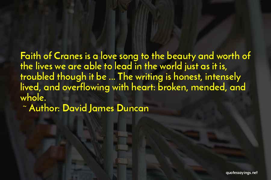 A Heart Can Be Broken A Heart Can Be Mended Quotes By David James Duncan