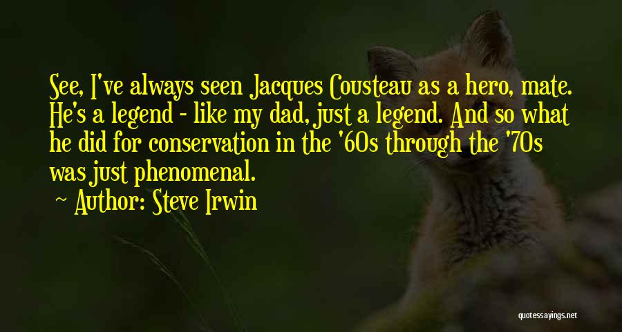 A Hero Dad Quotes By Steve Irwin