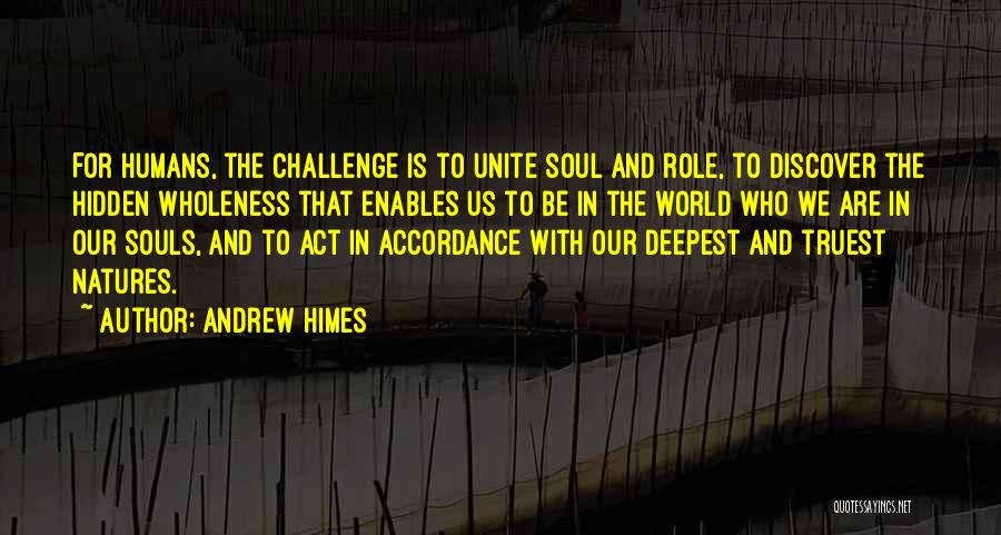 A Hidden Wholeness Quotes By Andrew Himes
