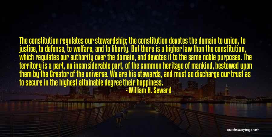 A Higher Authority Quotes By William H. Seward A Higher Authority Quotes By William H. Seward