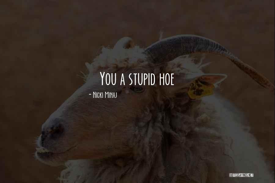 A Hoe Quotes By Nicki Minaj A Hoe Quotes By Nicki Minaj