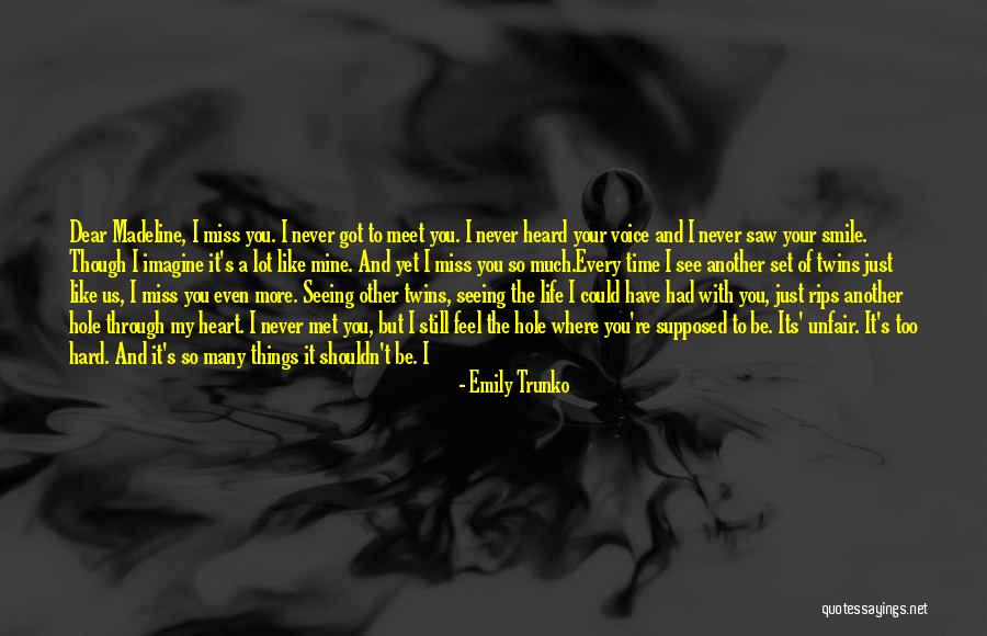 A Hole In My Heart Quotes By Emily Trunko