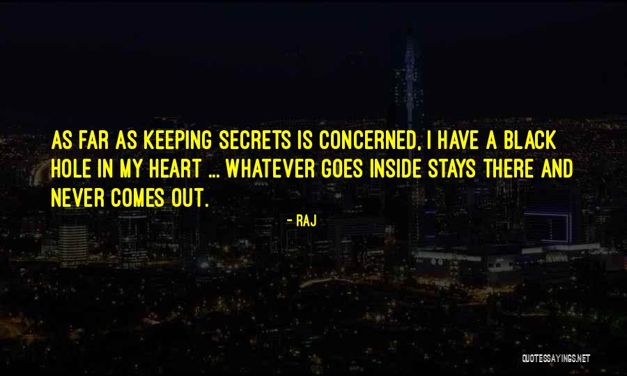 A Hole In My Heart Quotes By Raj