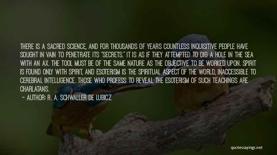 A Hole In The World Quotes By R. A. Schwaller De Lubicz