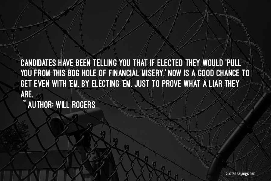 A Hole Quotes By Will Rogers