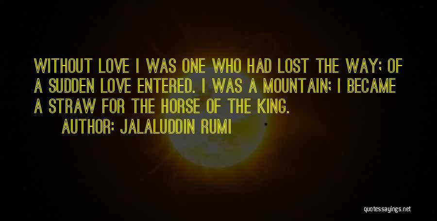 A Horse's Love Quotes By Jalaluddin Rumi