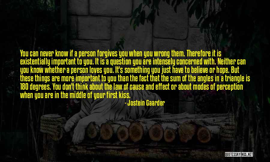 A Important Person Quotes By Jostein Gaarder