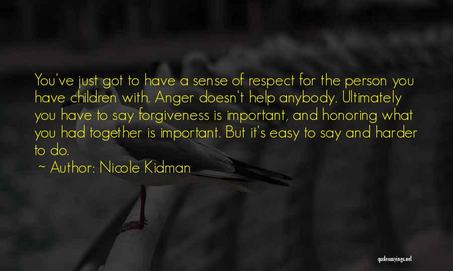 A Important Person Quotes By Nicole Kidman