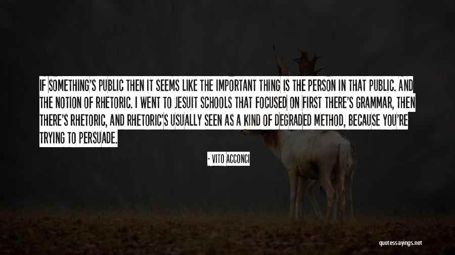 A Important Person Quotes By Vito Acconci A Important Person Quotes By Vito Acconci