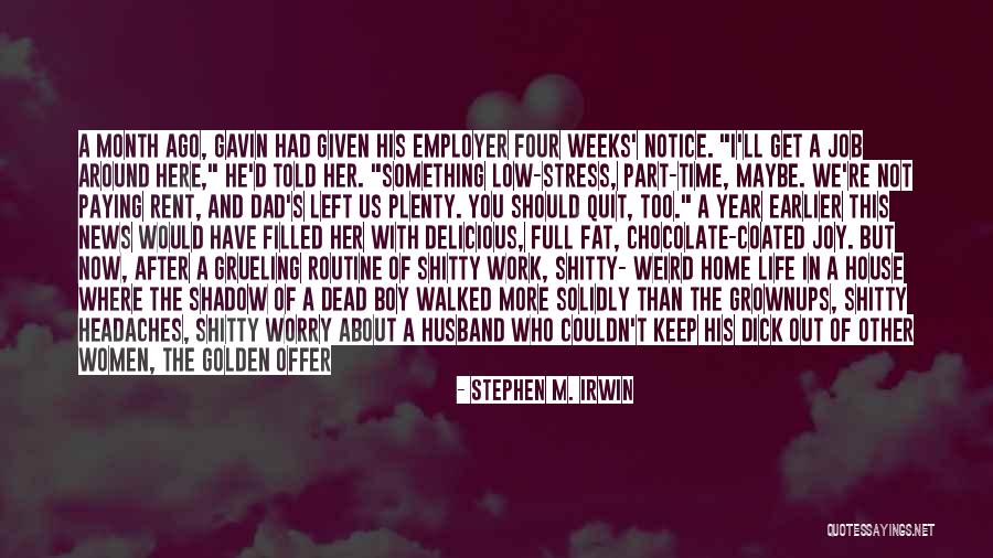 A Job Quotes By Stephen M. Irwin