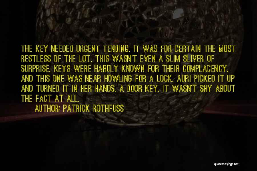 A Key And Lock Quotes By Patrick Rothfuss