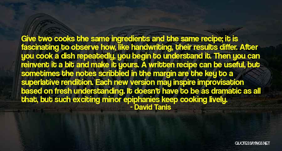 A Key Quotes By David Tanis