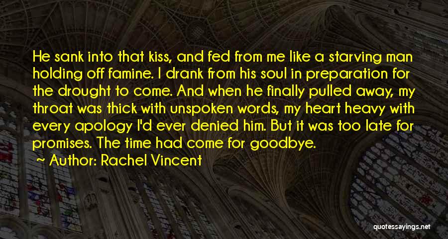 A Kiss Goodbye Quotes By Rachel Vincent