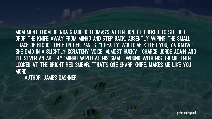 A Knife In The Back Quotes By James Dashner