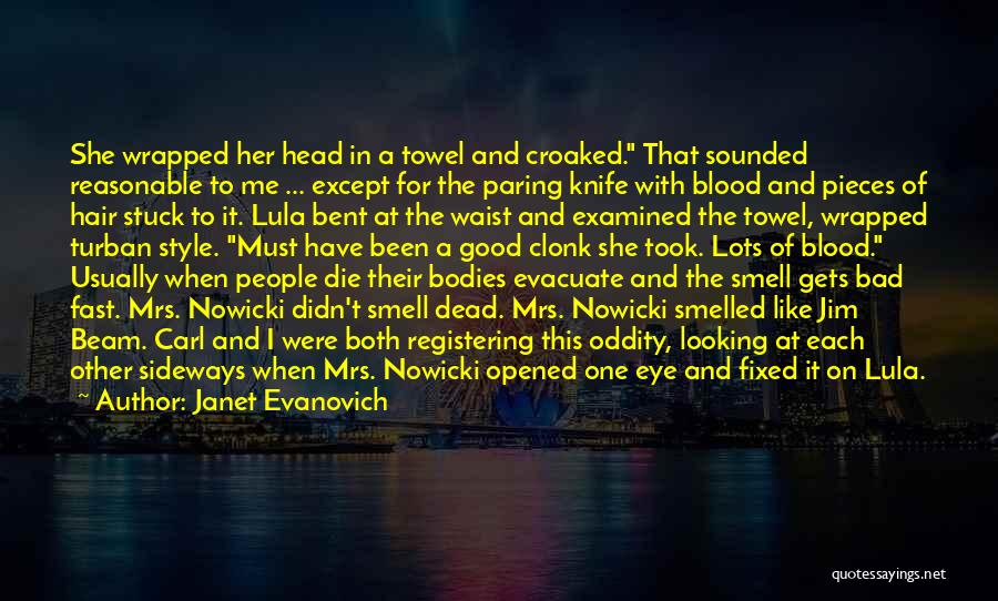 A Knife In The Back Quotes By Janet Evanovich