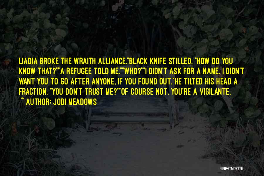 A Knife Quotes By Jodi Meadows