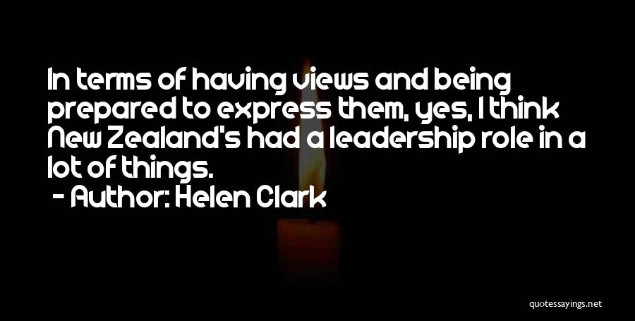 A Leadership Quotes By Helen Clark