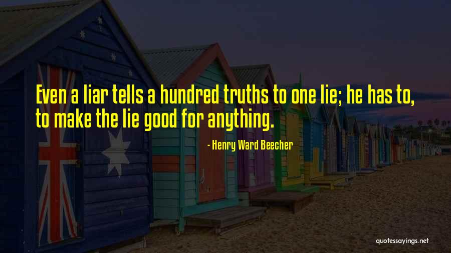 A Liar Quotes By Henry Ward Beecher