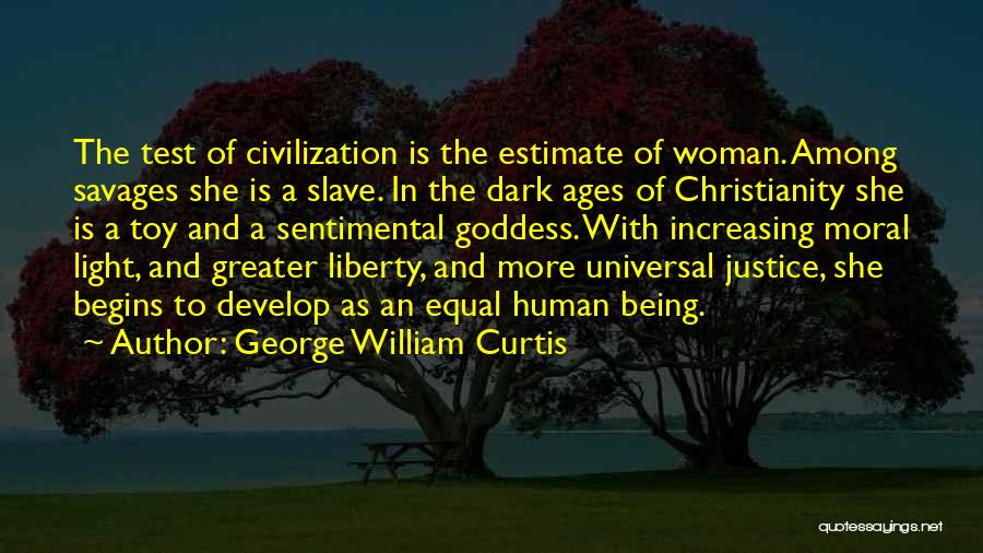 A Light In The Dark Quotes By George William Curtis