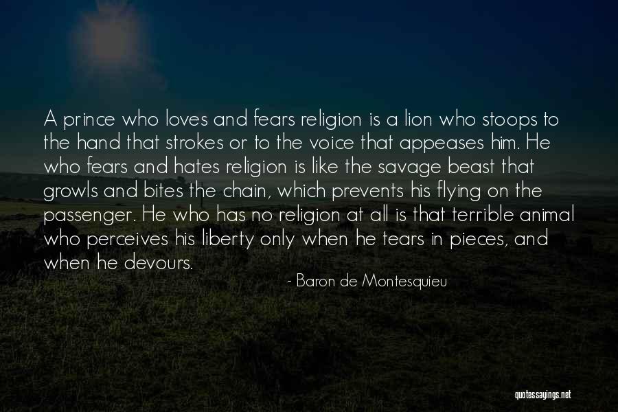 A Lion Quotes By Baron De Montesquieu A Lion Quotes By Baron De Montesquieu