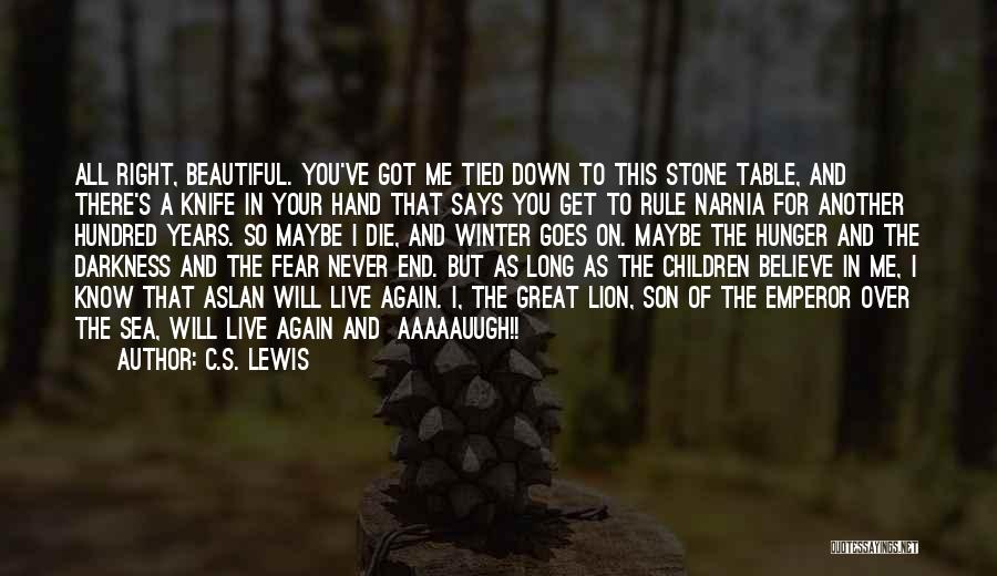 A Lion Quotes By C.S. Lewis