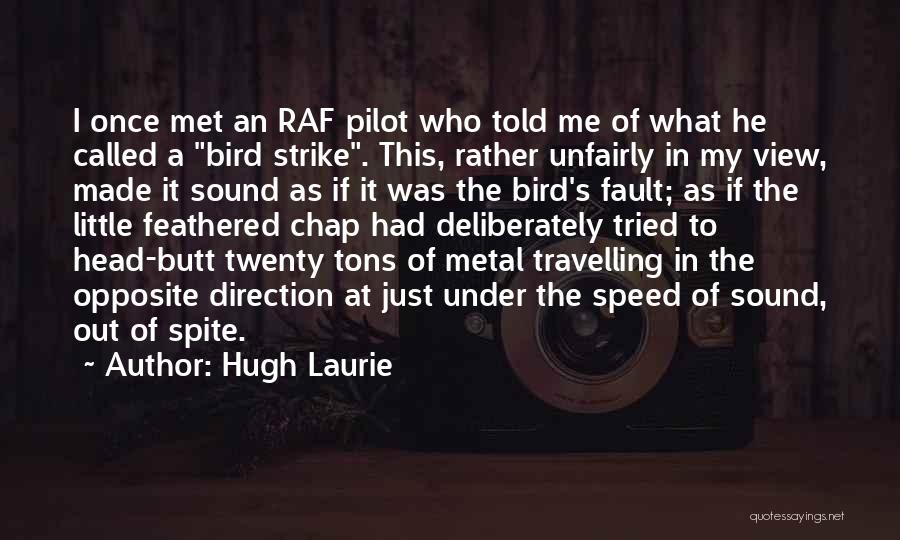A Little Bird Once Told Me Quotes By Hugh Laurie
