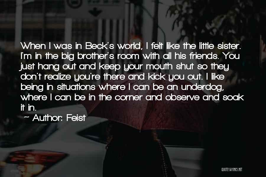 A Little Brother And Big Sister Quotes By Feist