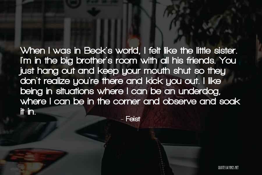A Little Brother And Big Sister Quotes By Feist A Little Brother And Big Sister Quotes By Feist