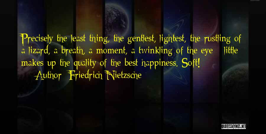 A Little Happiness Quotes By Friedrich Nietzsche