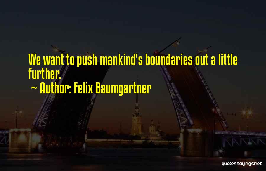 A Little Push Quotes By Felix Baumgartner