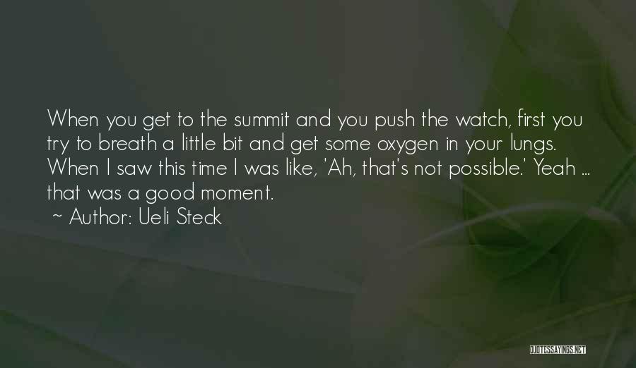 A Little Push Quotes By Ueli Steck