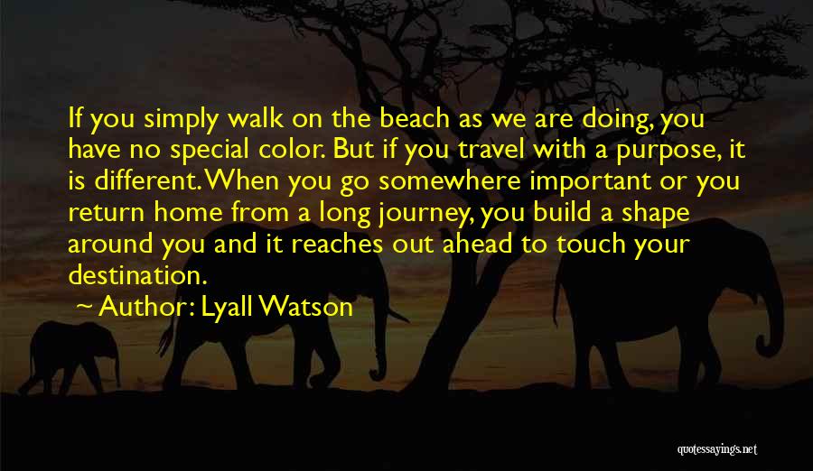 A Long Journey Ahead Quotes By Lyall Watson