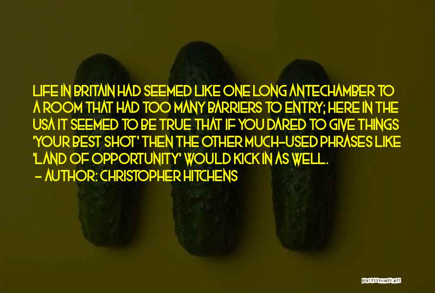 A Long Shot Quotes By Christopher Hitchens