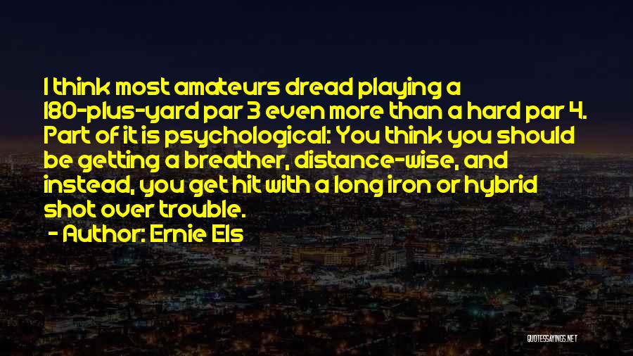 A Long Shot Quotes By Ernie Els