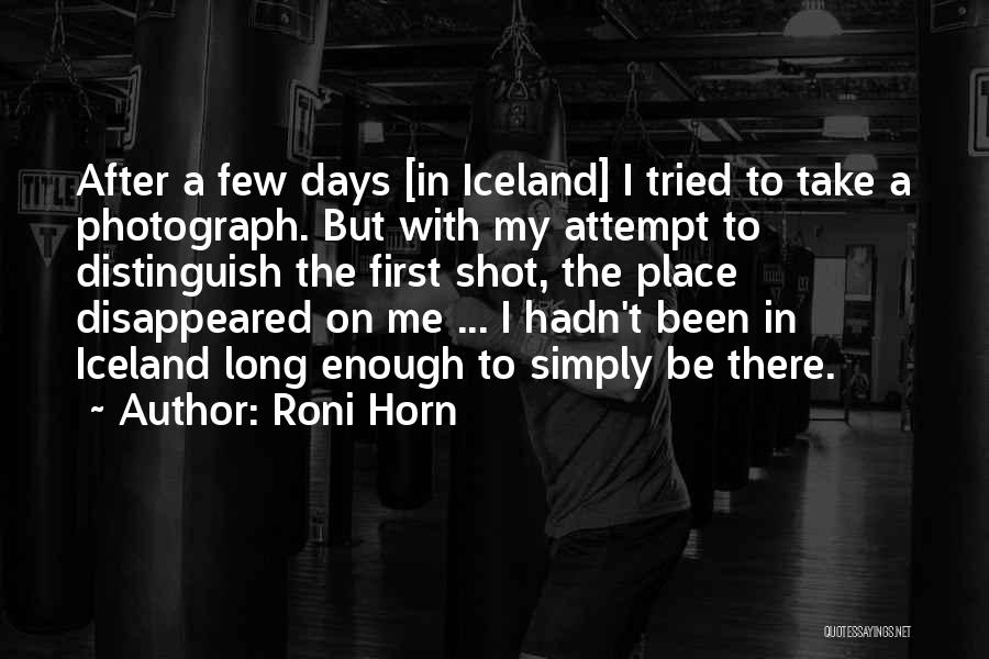 A Long Shot Quotes By Roni Horn