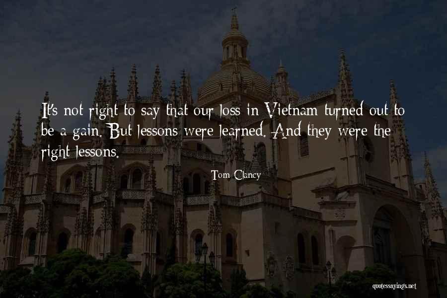 A Loss Quotes By Tom Clancy